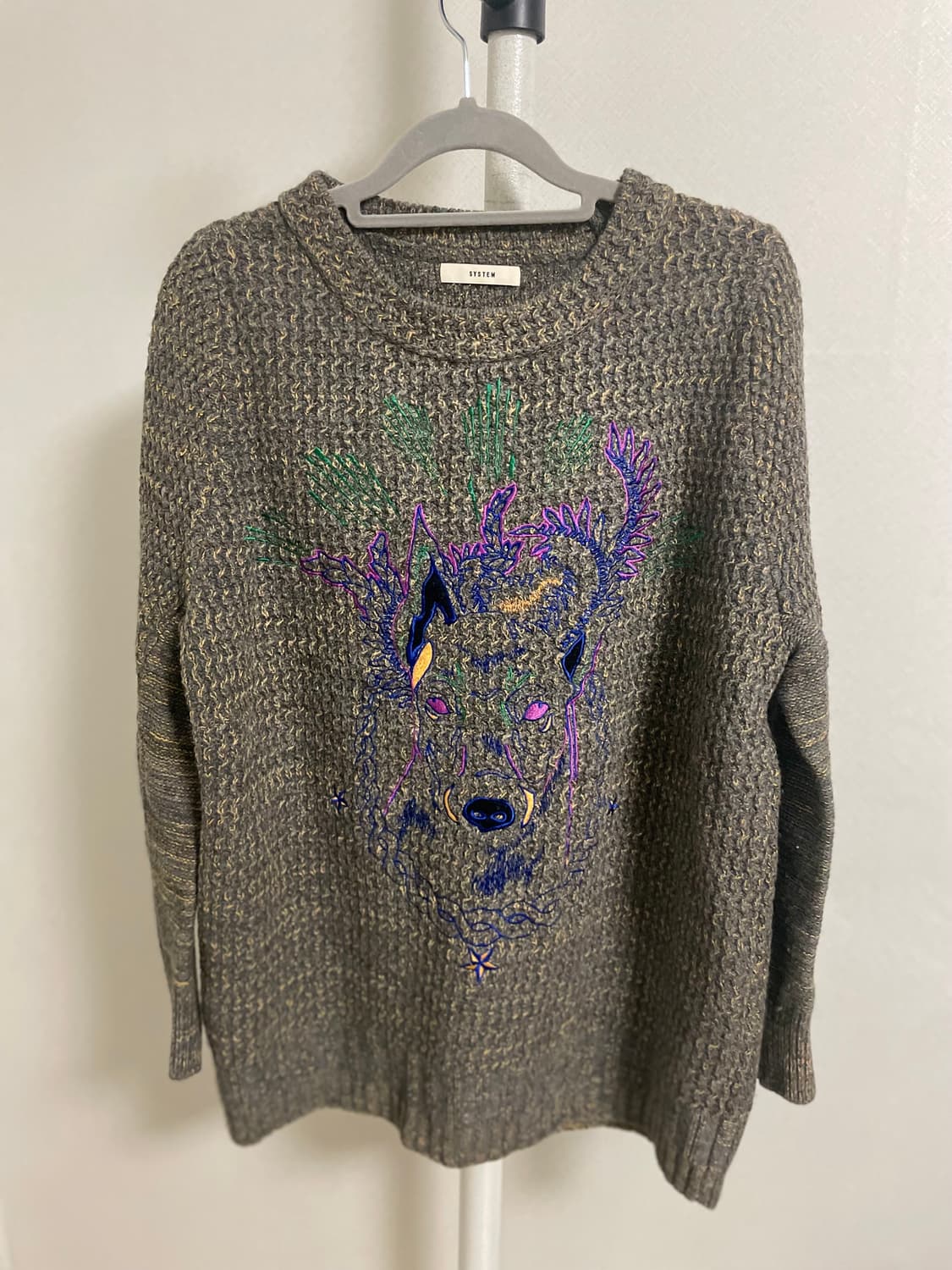 시스템 라운드 넥 울니트 상품이미지3