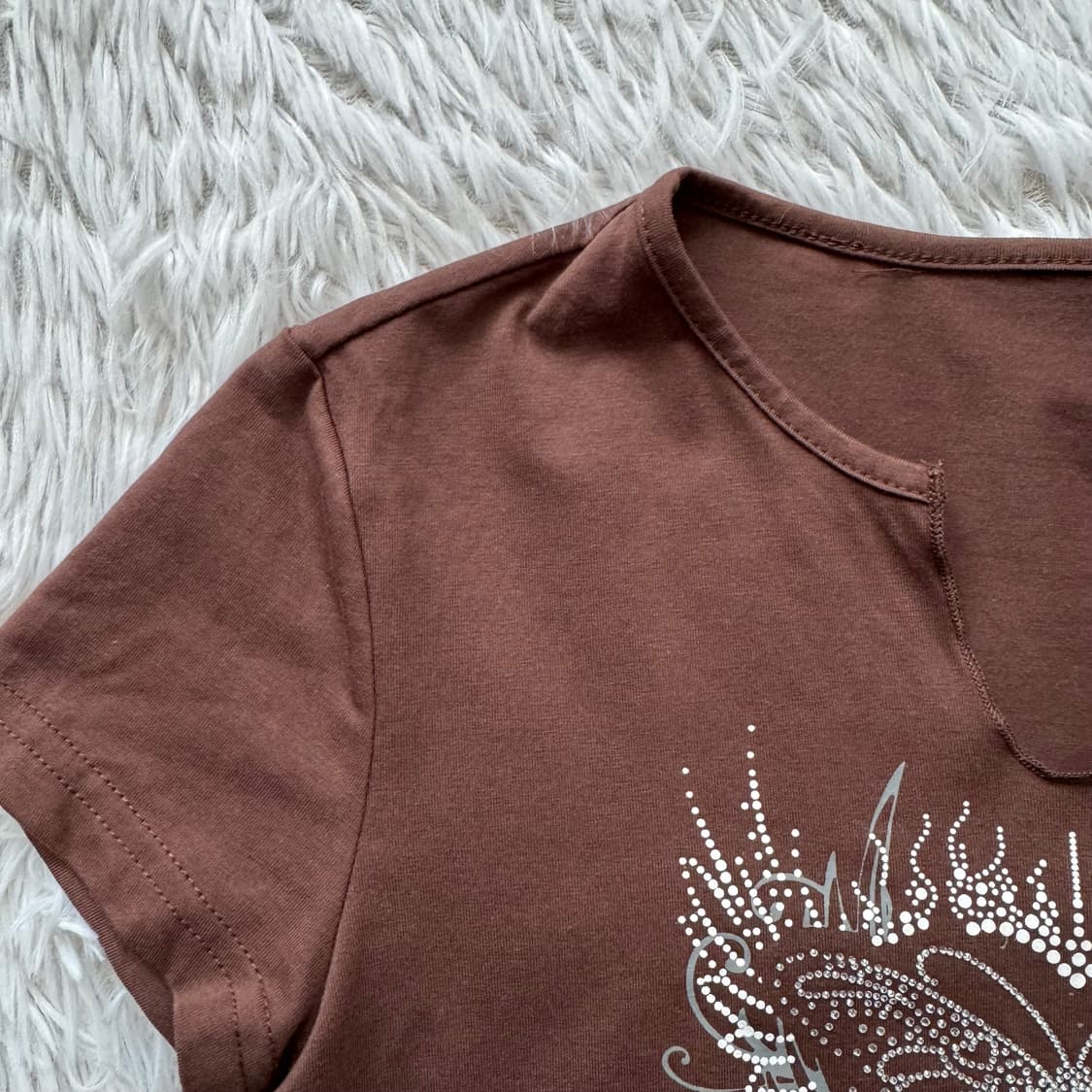 Y2K 일본빈티지 크롭티 y2k반팔 빈티지크롭티 나비반팔 S 36 상품이미지1