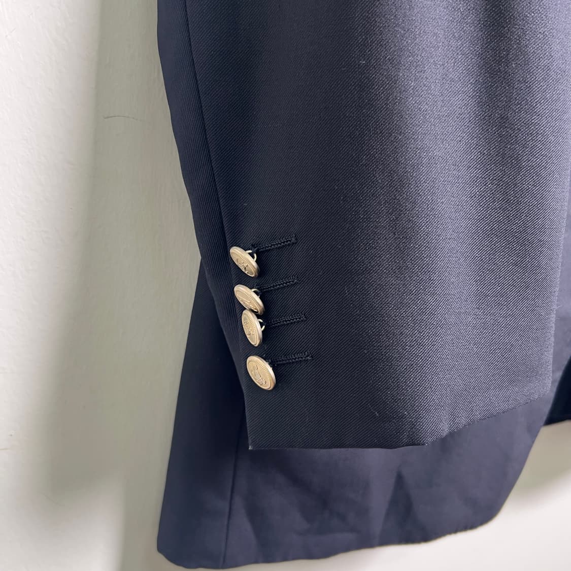 버버리 블랙 울 캐시미어 금장 싱글 블레이저  상품이미지7