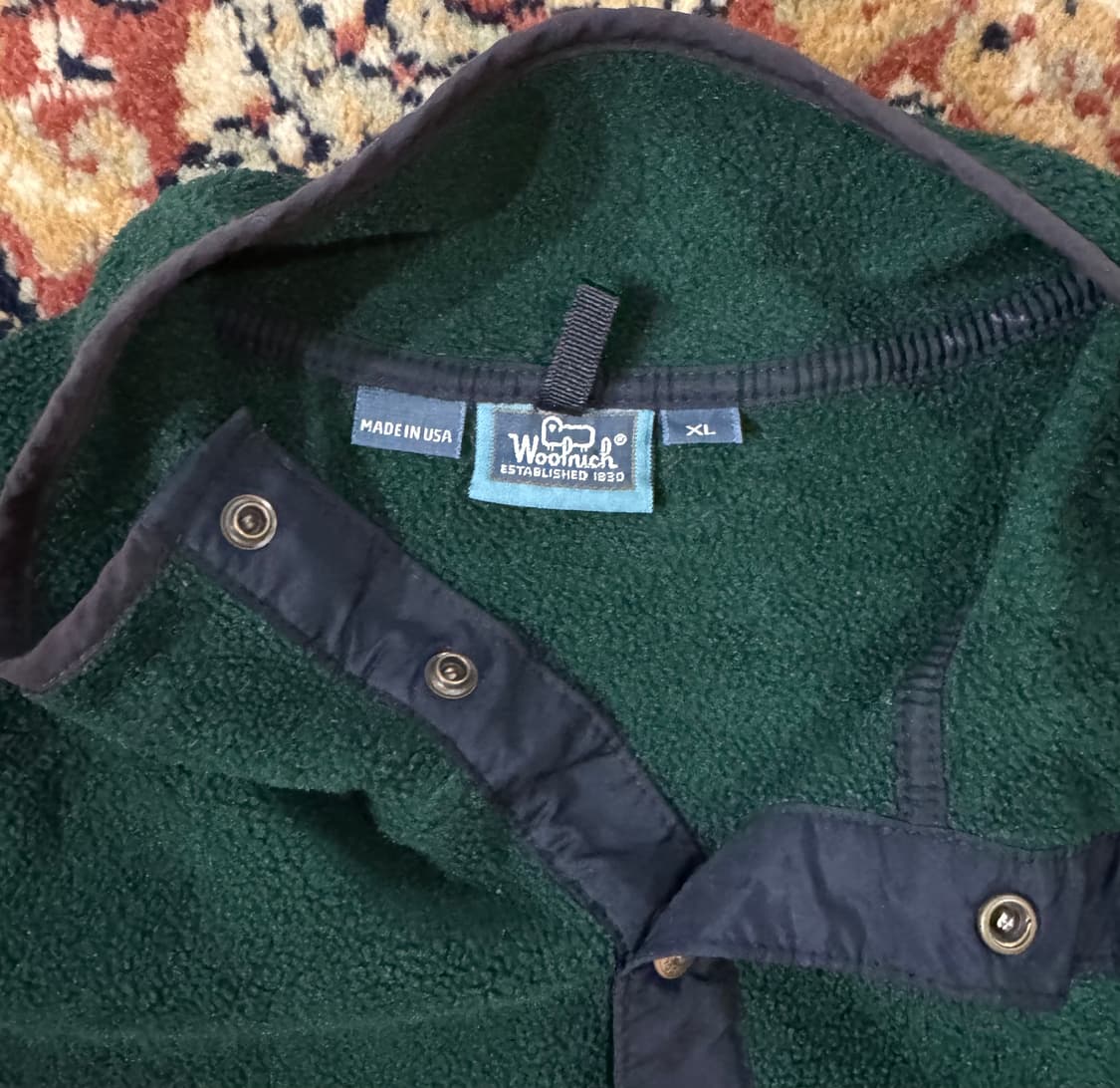 made in USA 빈티지 울리치 플리스 스냅티 "XL" (497) 상품이미지3