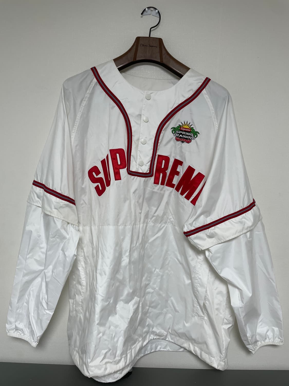 슈프림 스냅 베이스볼 자켓 xxl 상품이미지1