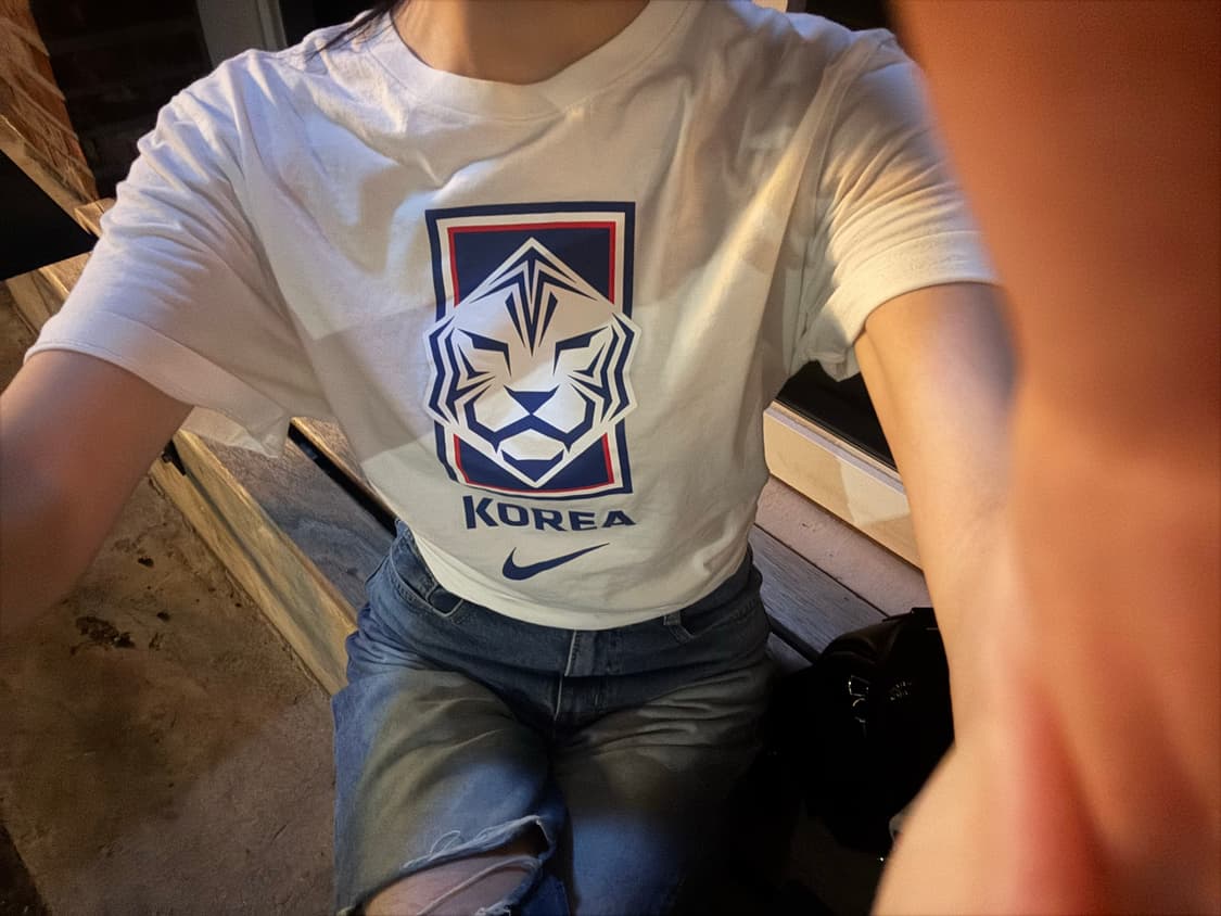 나이키 국대 KFA 화이트반팔 L 상품이미지1