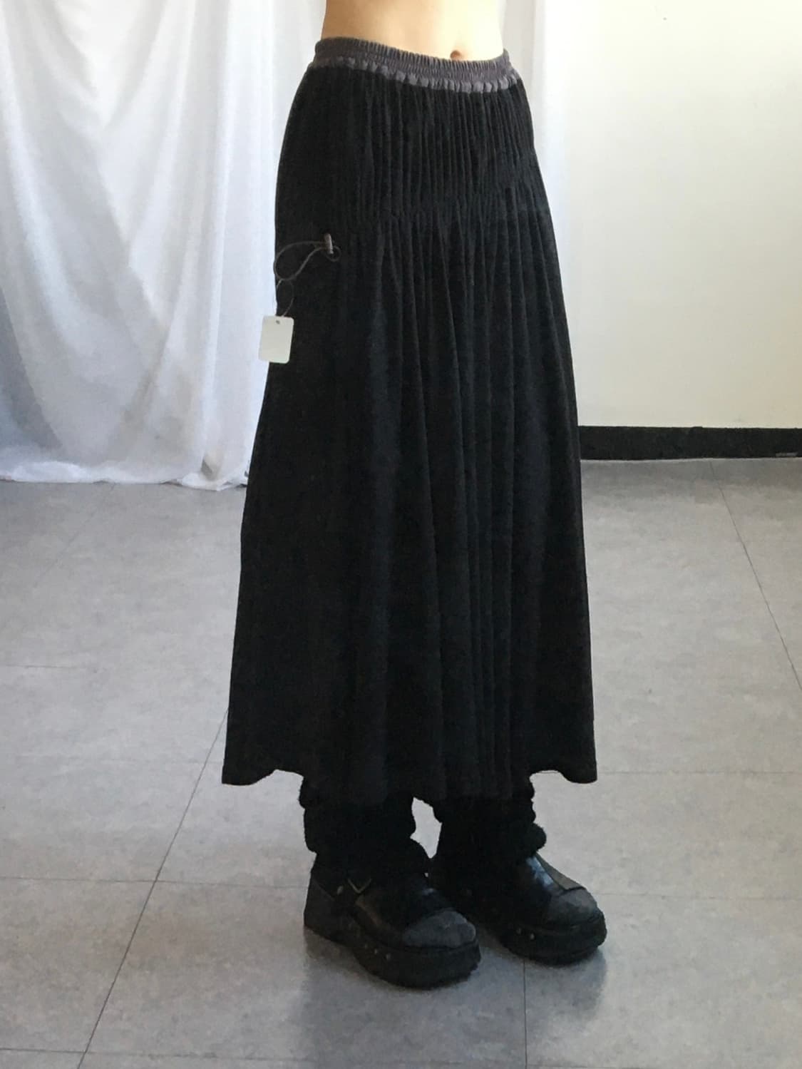Shirring point long skirt 상품이미지5