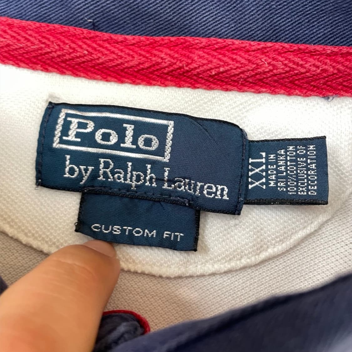 폴로 랄프로렌 화이트 빅포니 반팔 카라티 2XL 상품이미지2