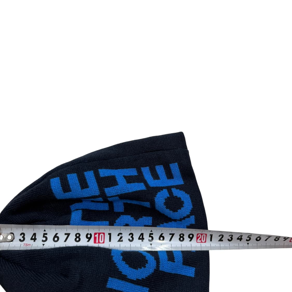 노스페이스 빈티지 레터링 아크릴 비니 모자 네이비 블루 상품이미지6