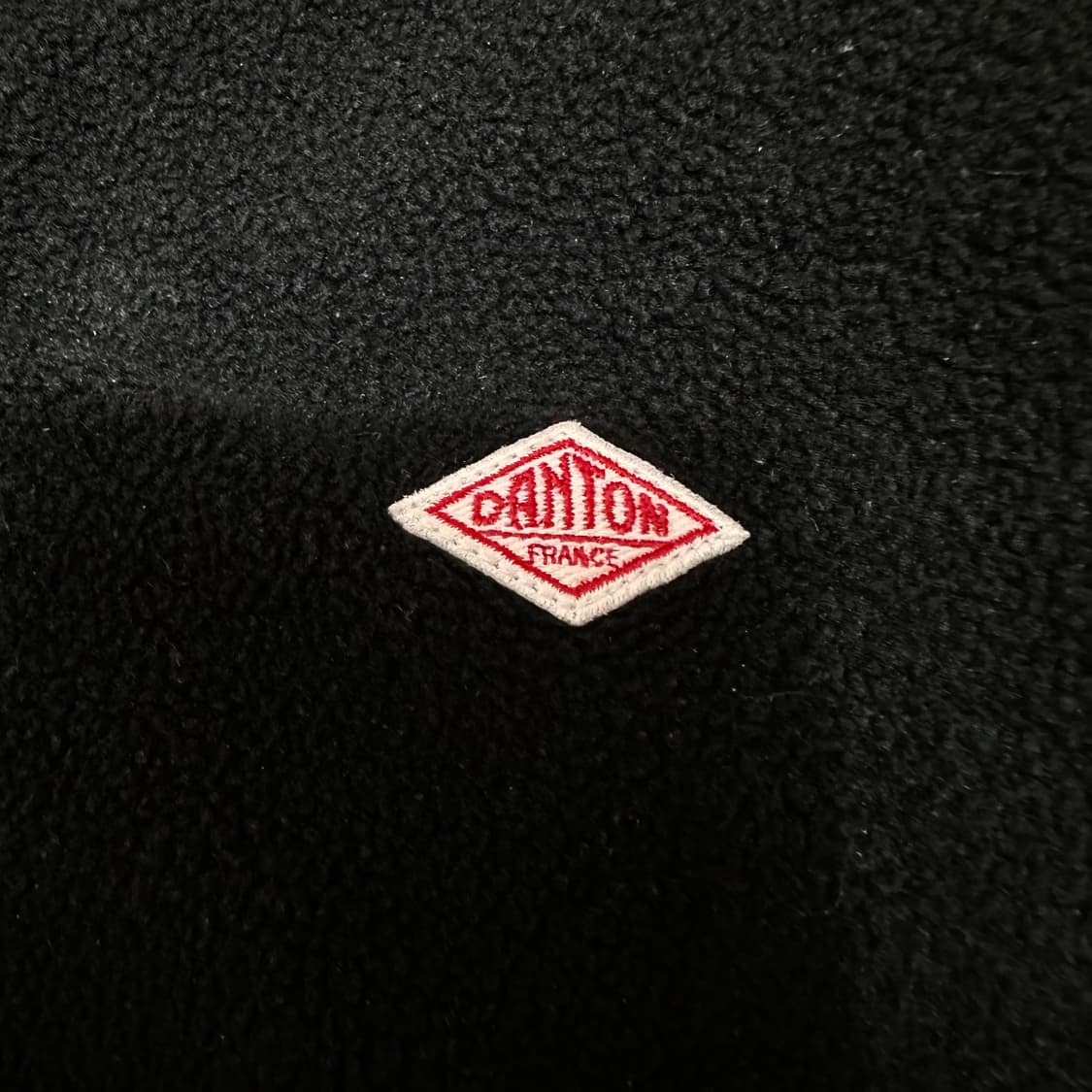 단톤 블랙 노카라 플리스 자켓 상품이미지4