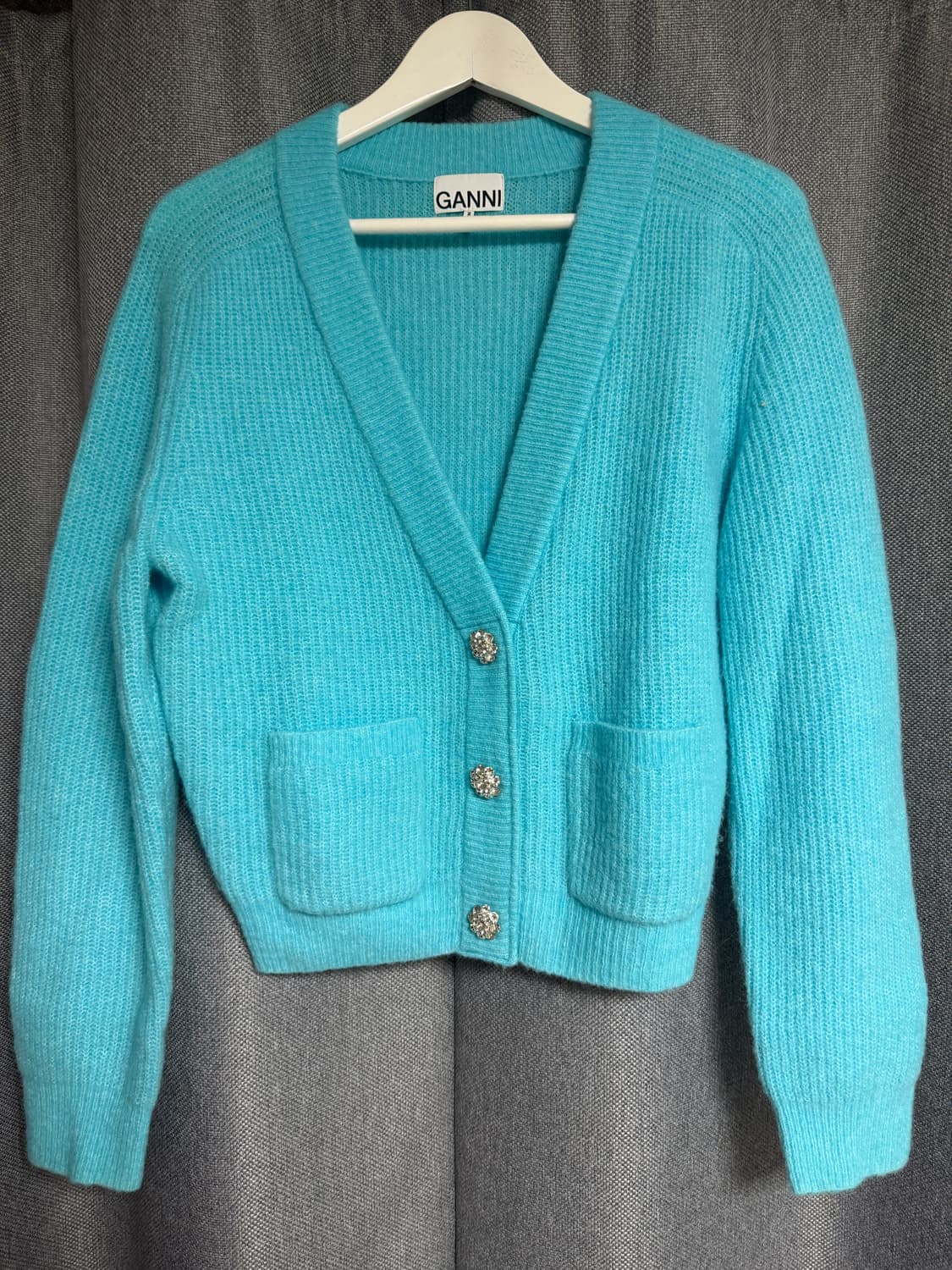 가니 GANNI 크롭 가디건 S 상품이미지1