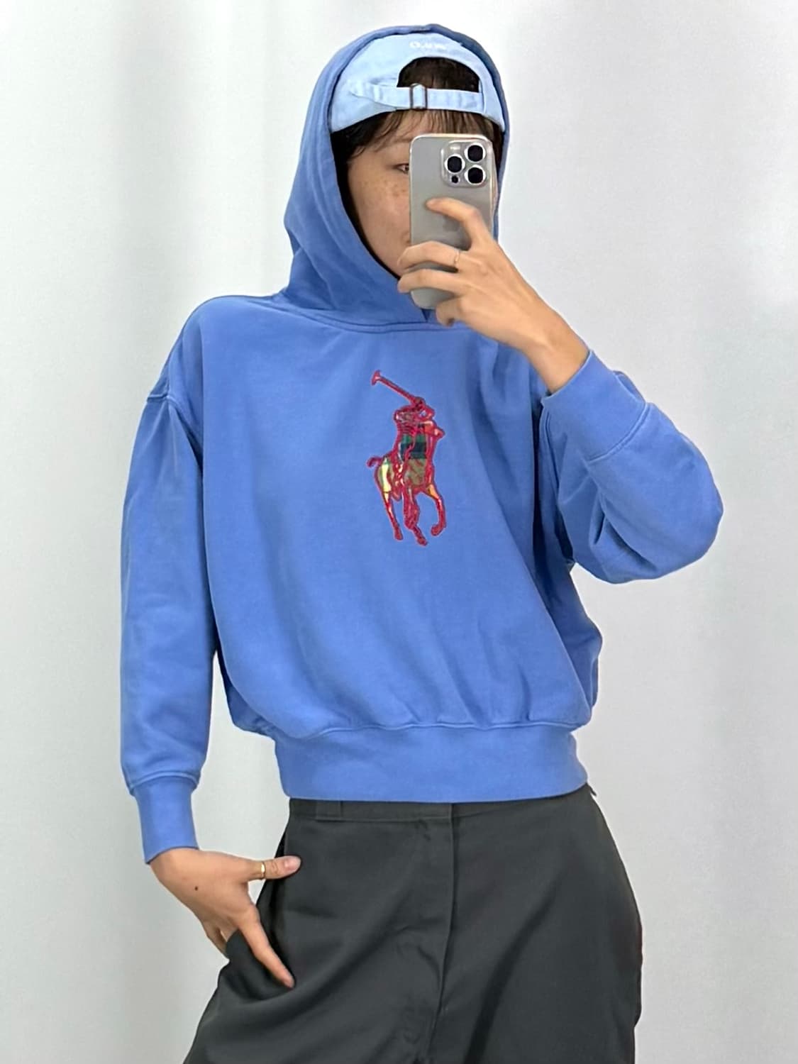 [XL]폴로 소라 후드티셔츠CK9755 상품이미지2