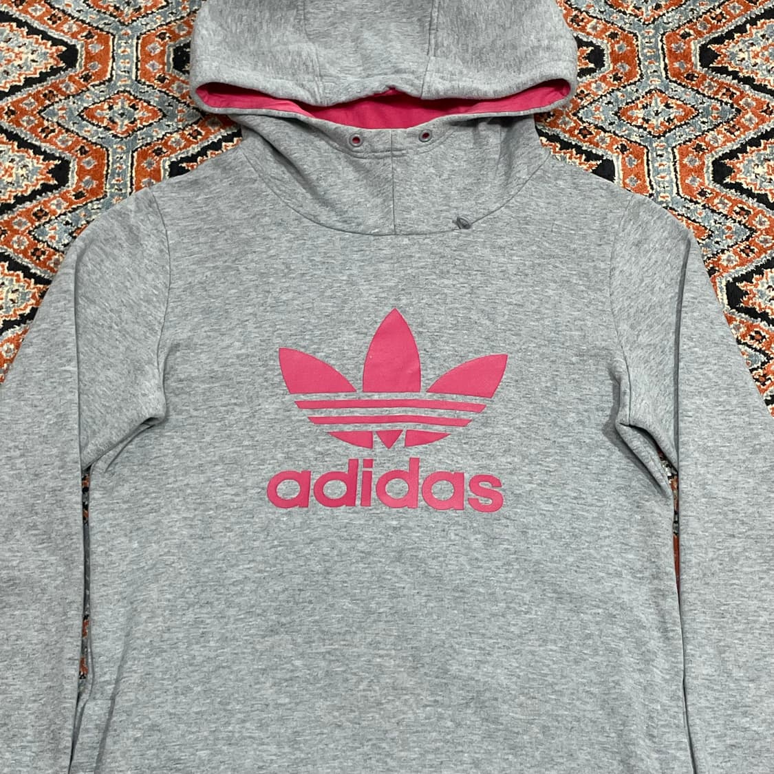 아디다스 오리지널 파이어버드 그레이 기모 롱 후드티셔츠 여성85 상품이미지2