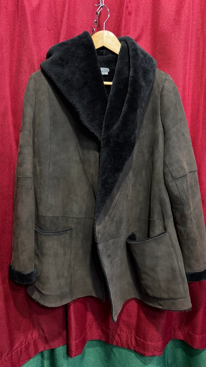 빈스 후드 무스탕 코트 S 상품이미지1