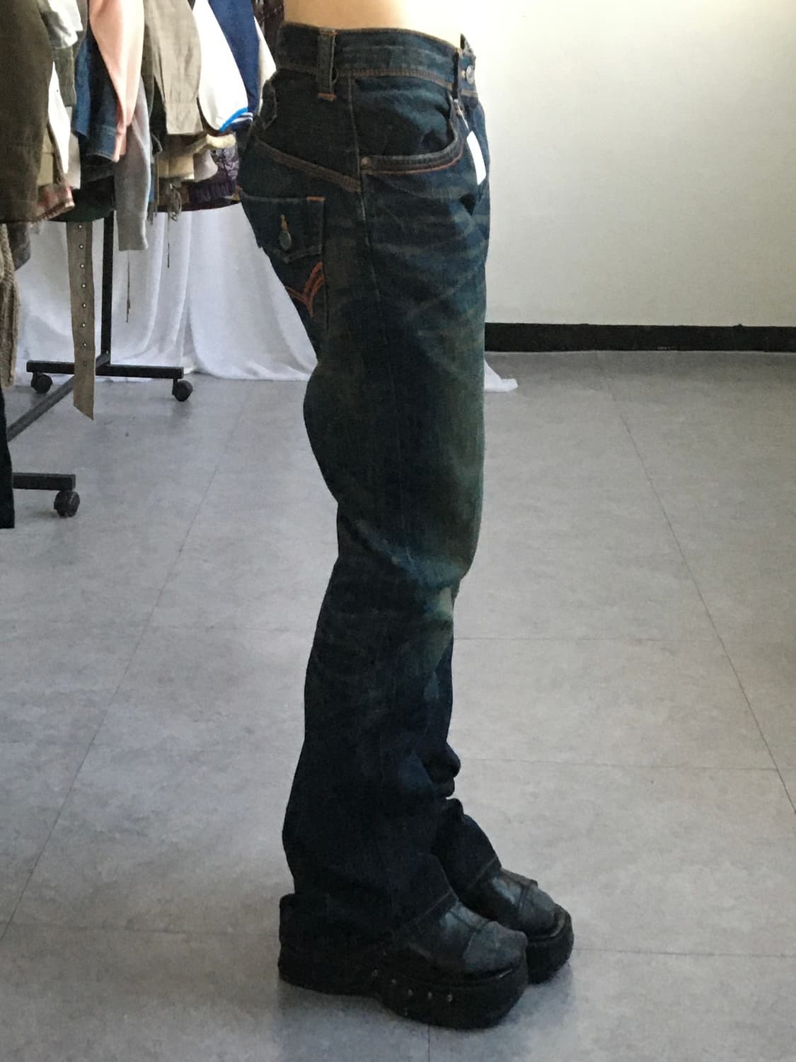 Edwin back pocket point denim pants 상품이미지8