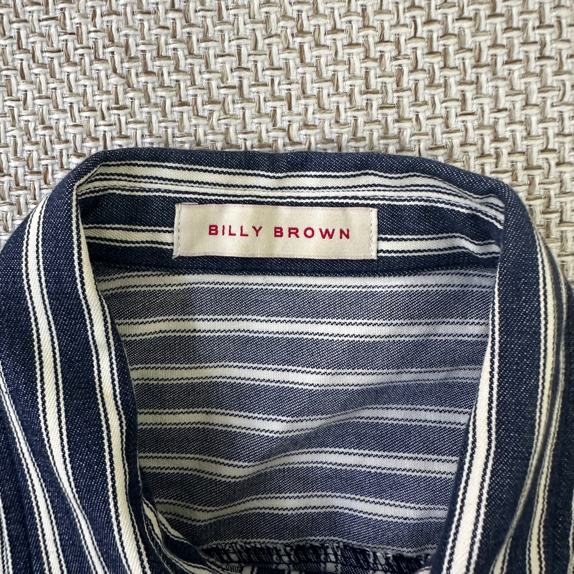 실측확인 빌리브라운 스트라이프 셔츠 0410D 상품이미지2