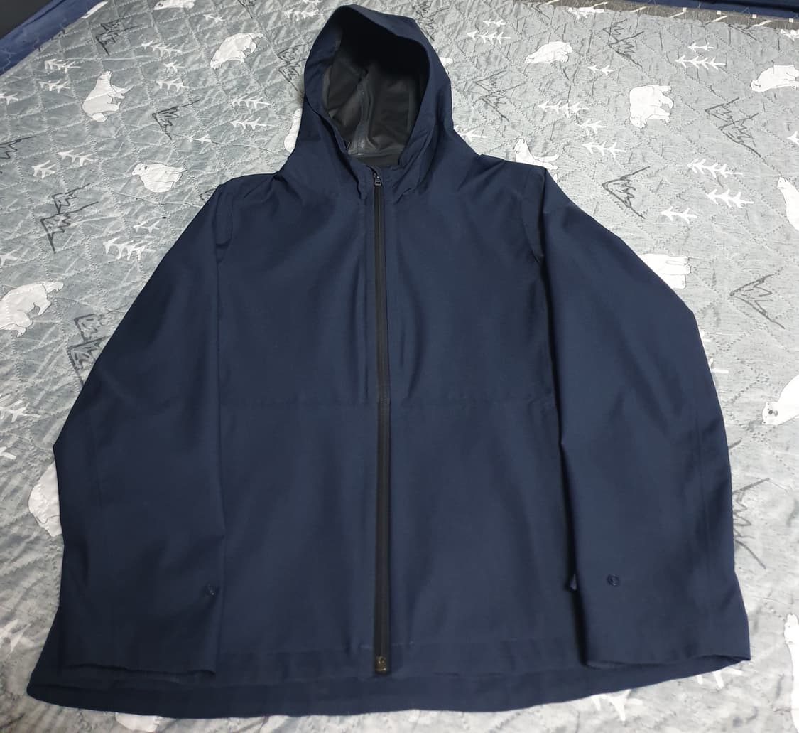 유니클로 블록테크 후드 레인자켓 네이비 (L) 상품이미지1