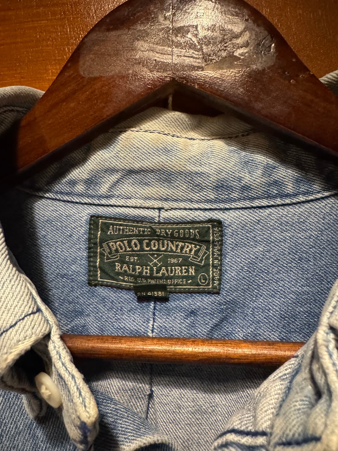 폴로컨트리 데님셔츠 (L) 상품이미지4