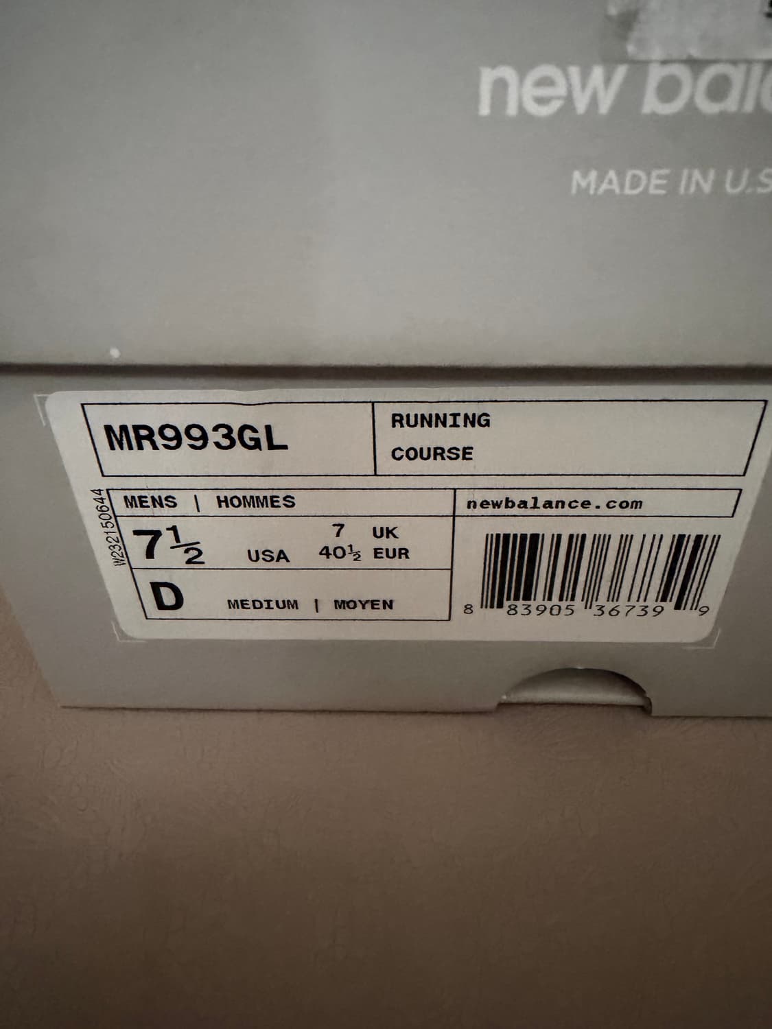 뉴발란스 993 메이드 인 USA 그레이 - D 스탠다드 255 상품이미지7