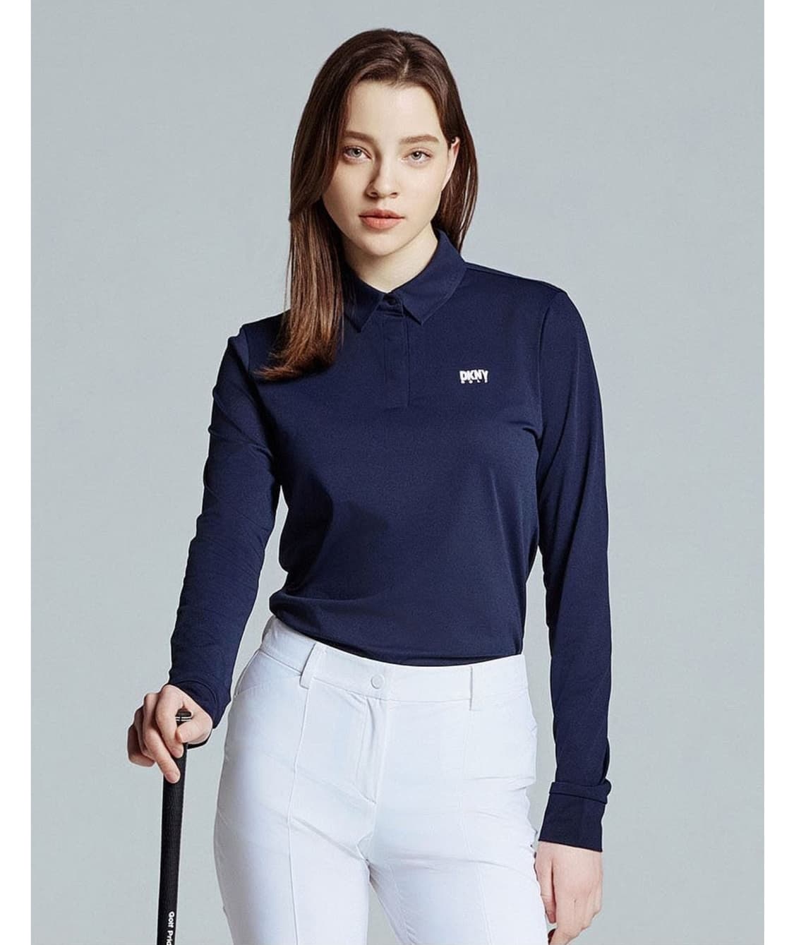 (새상품) DKNY골프 기능성 긴팔 카라티 (네이비,크림) L 상품이미지1