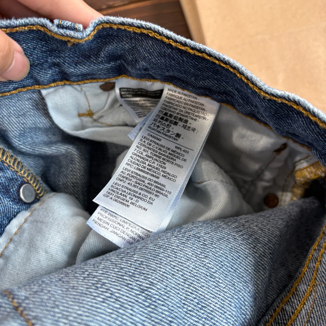리바이스 정품 501 데님 팬츠 바지 상품이미지6