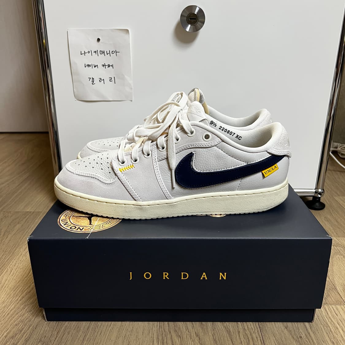 [275] 조던 1 × 유니온 KO 로우 세일 뉴트럴 그레이 상품이미지5
