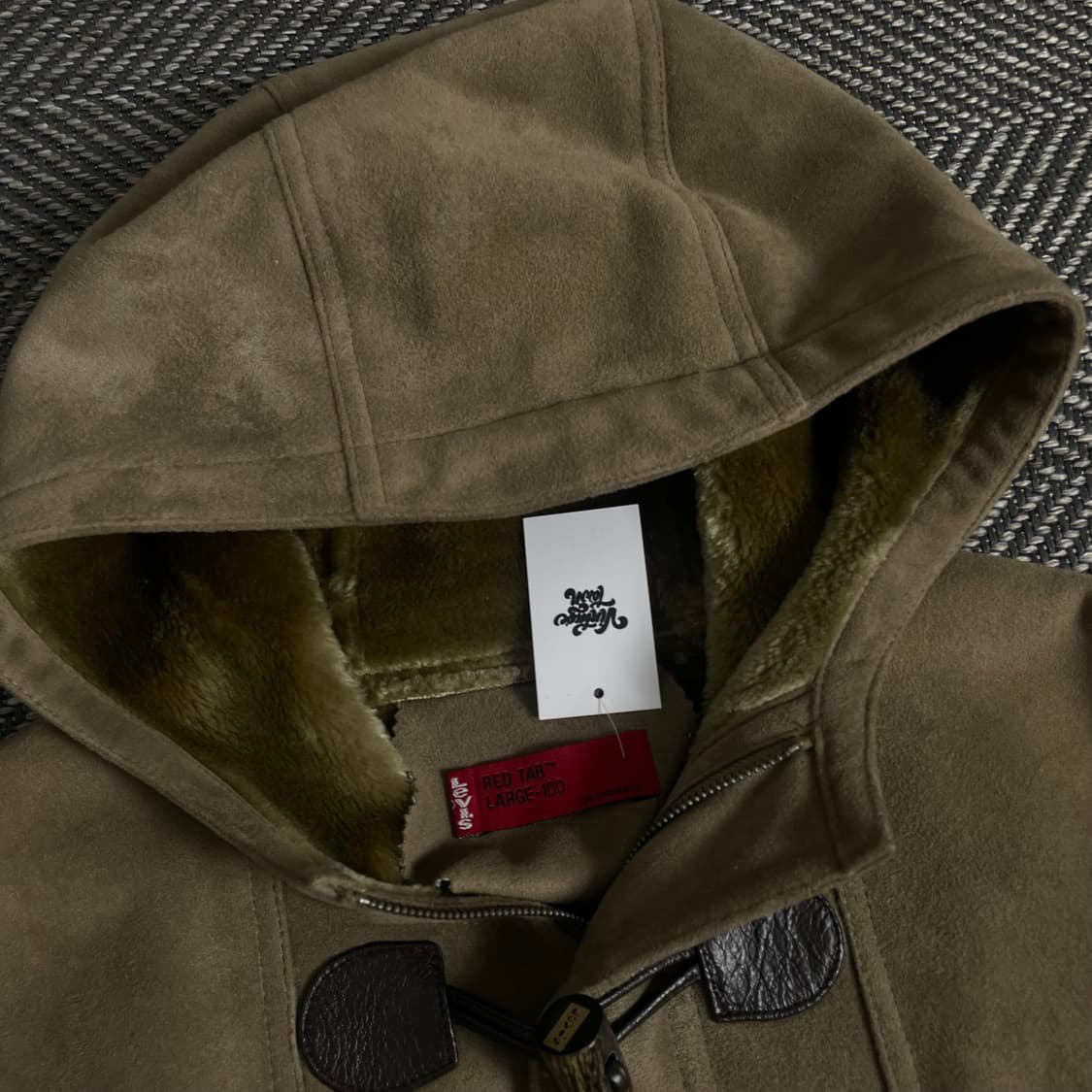 리바이스 USA 오리지날 스웨이드 양털 더플 코트y 3524 상품이미지6