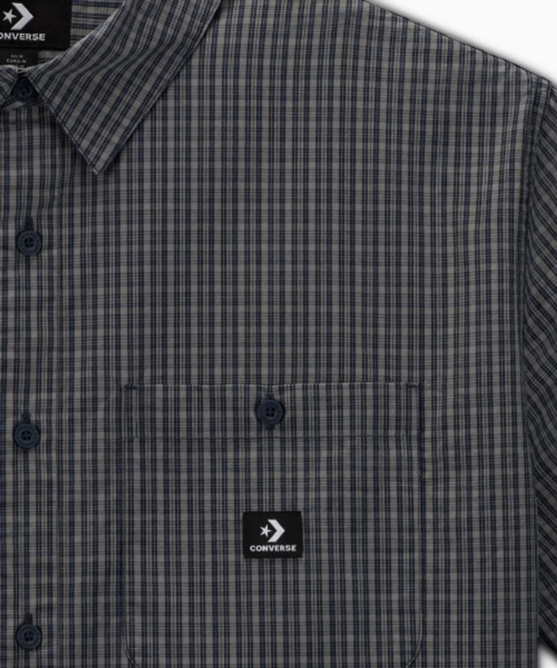 컨버스 플레이드 쇼트 슬리브 셔츠 샤크스킨 플래드 상품이미지2