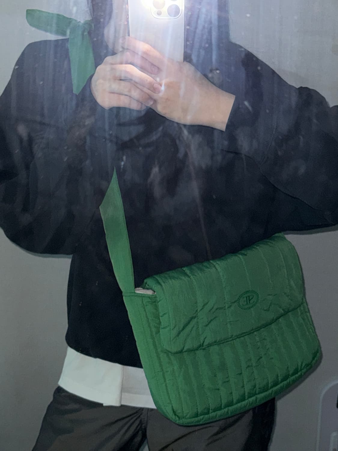 시엔느 sienne 크로스 패딩 백 ( color-green ) 상품이미지2