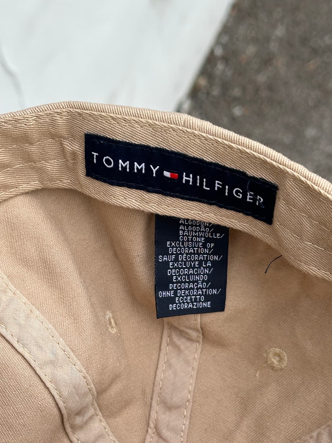 [F] 타미힐피거 H로고 베이지 볼캡 모자 상품이미지6