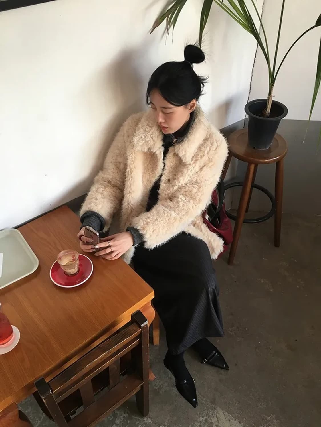 도클 양털 카라 울모80 램스 퍼자켓 상품이미지4