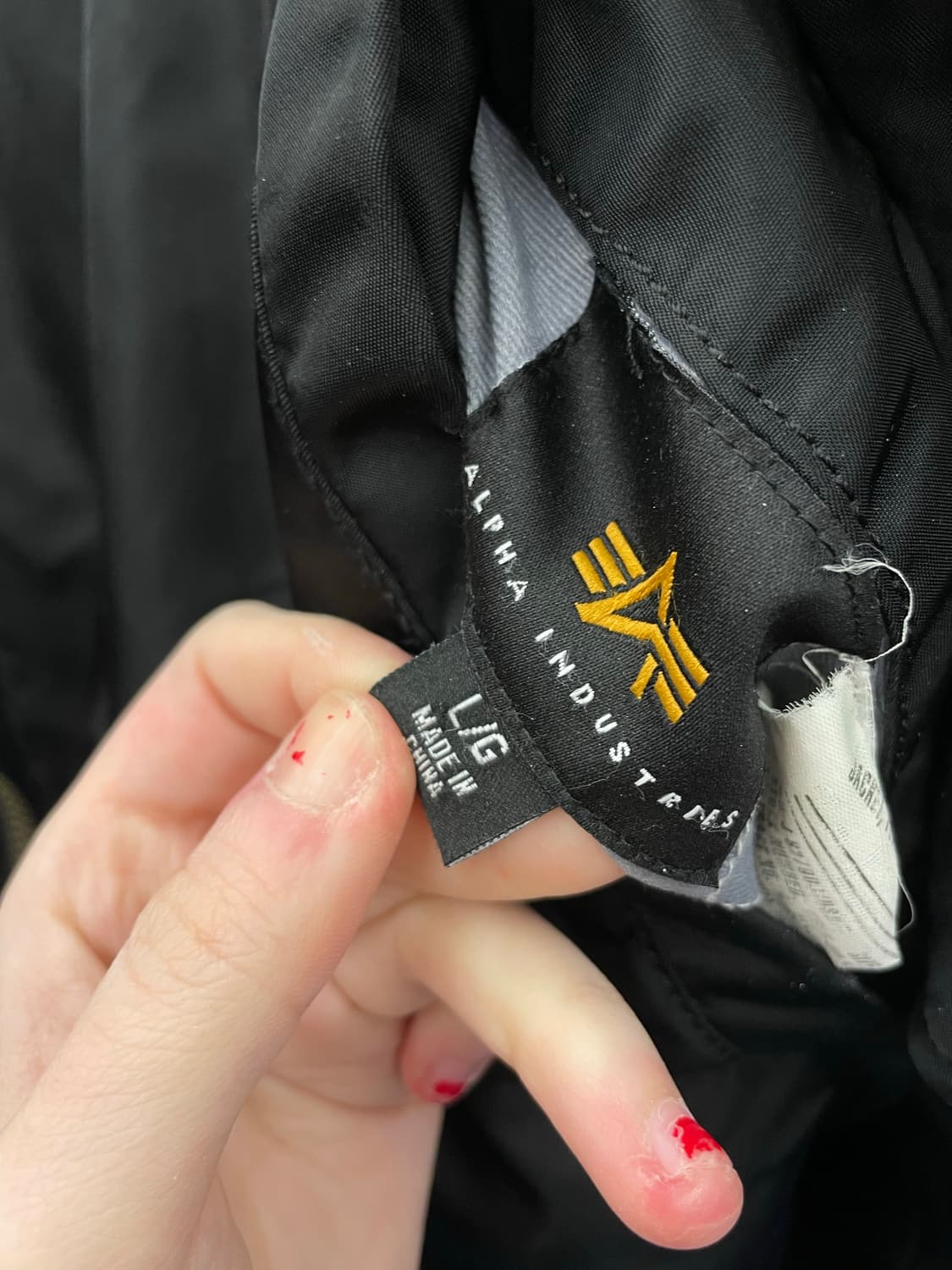 Alpha 알파인더스트리 블랙 ma-1 자켓 상품이미지7