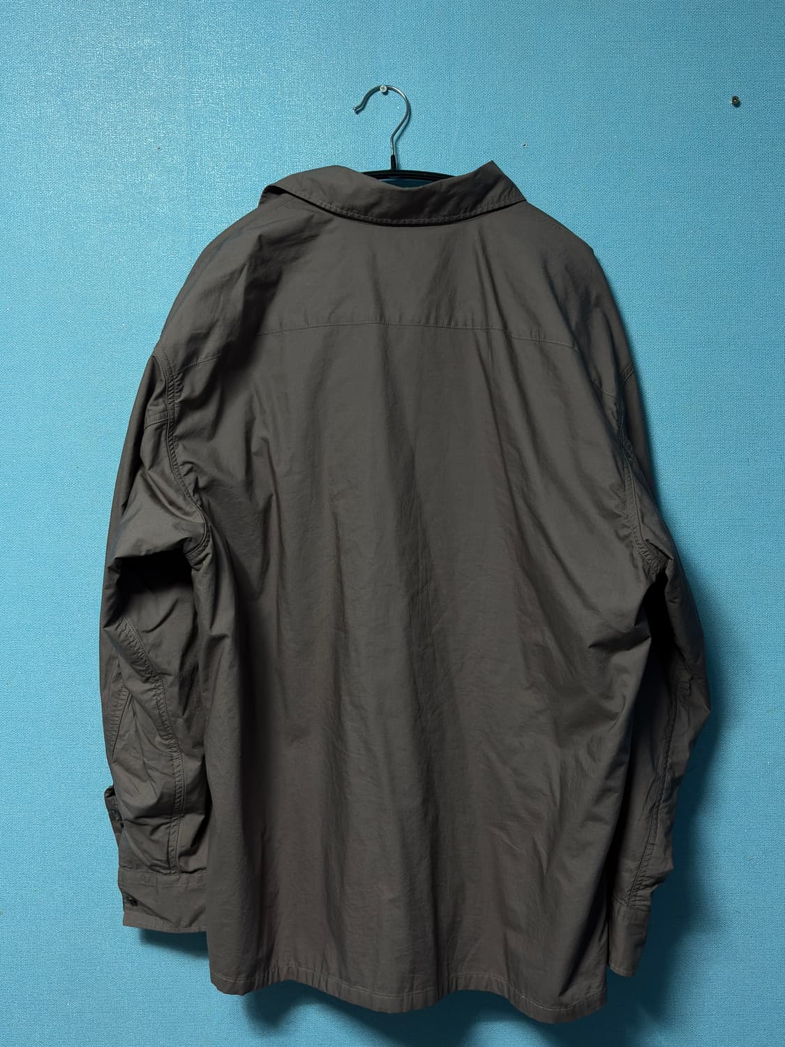 [L] 유니클로U 유틸리티 셔츠 퍼플 상품이미지4