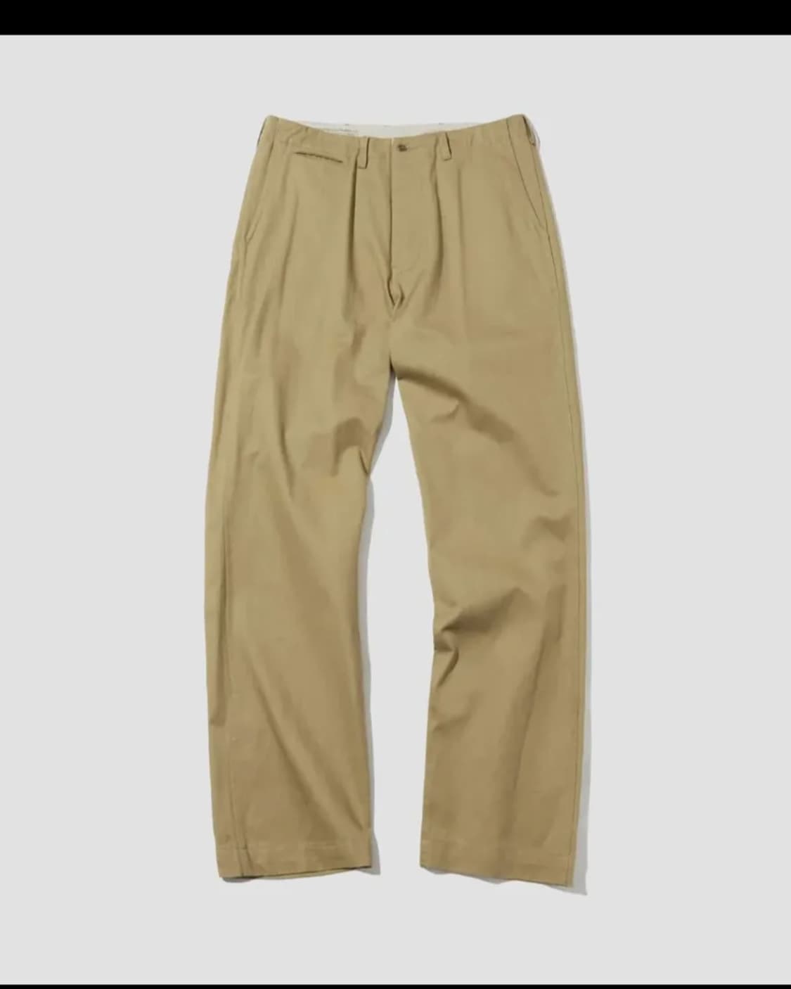 아웃스탠딩 새상품) 치노팬츠 카키색 상품이미지1