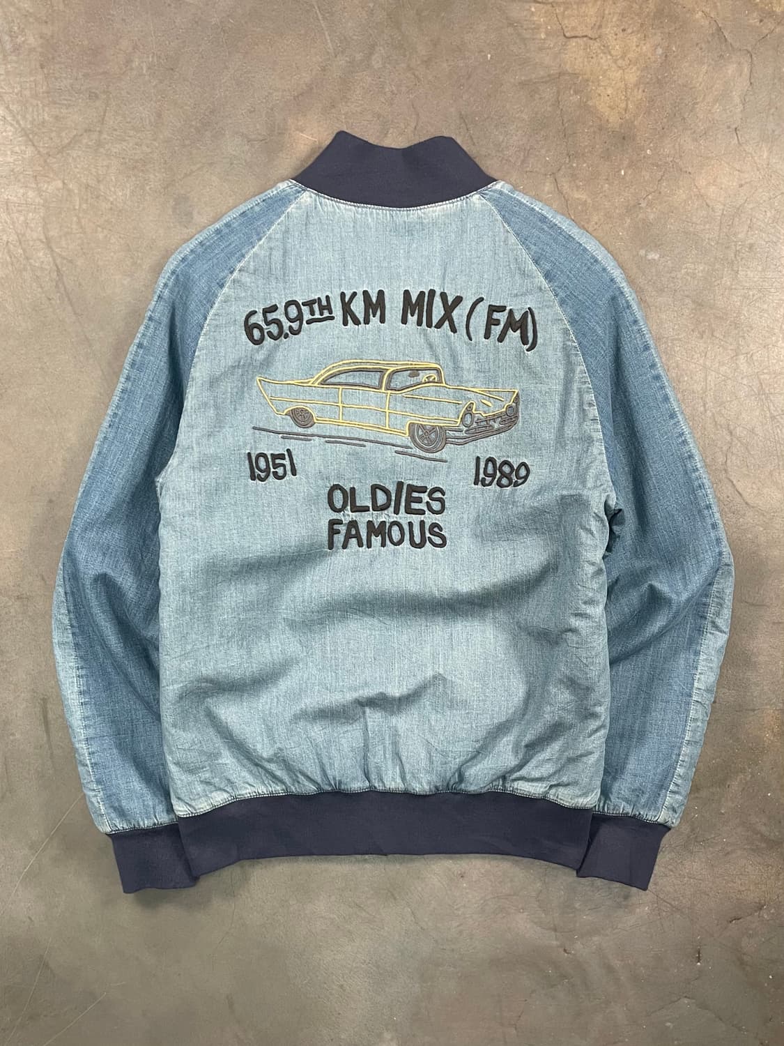 빈티지 패치 봄버 자켓 상품이미지1