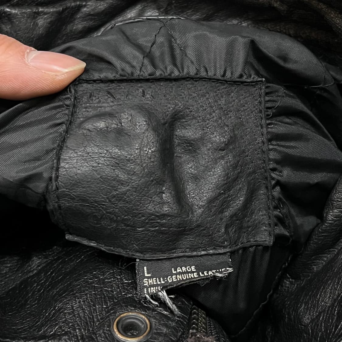  리얼레더 투포켓 봄버 자켓 y15202 상품이미지6