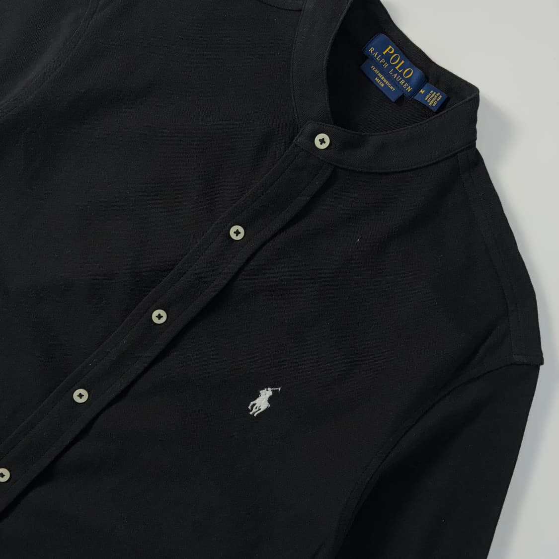 Polo  폴로 랄프로렌 자수 코튼 차이나카라 메쉬 셔츠 니트가디건   상품이미지3