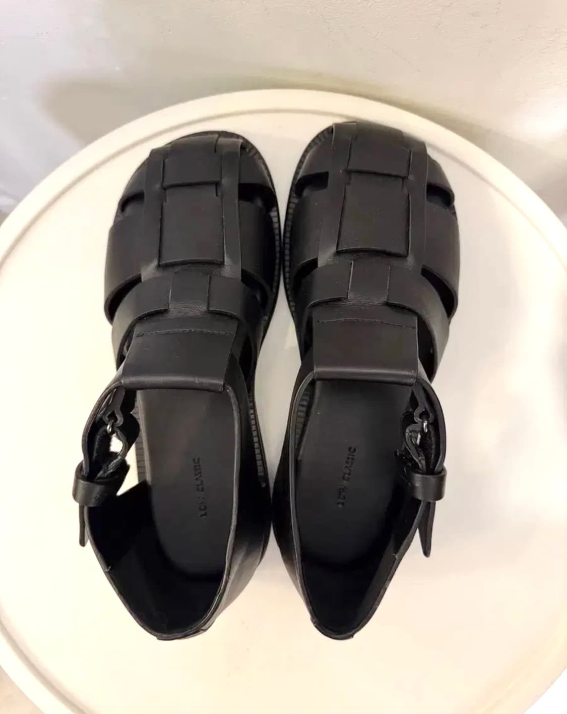 새상품 로우클래식 레더 글래디에이터 샌들 블랙 37(240) 상품이미지7