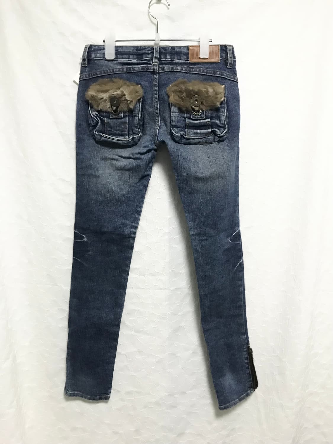 택포•빈티지 d.i.a 다이아 퍼 포켓 지퍼 데님 스키니진 팬츠 상품이미지6