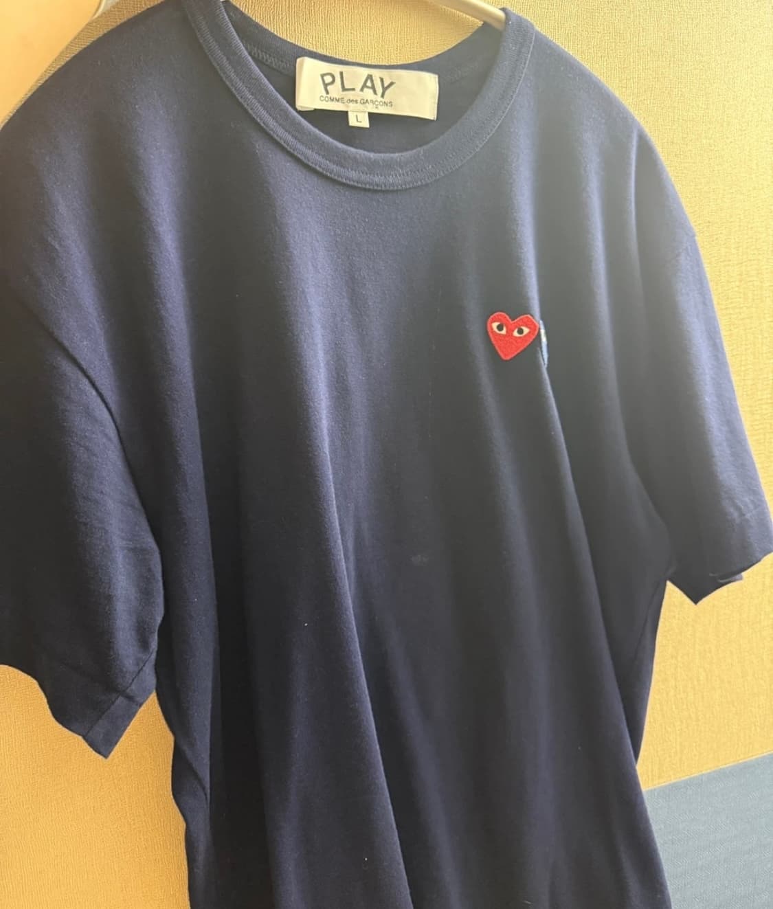 꼼데가르송 PLAY 네이비 반팔티 L (새거) 상품이미지1