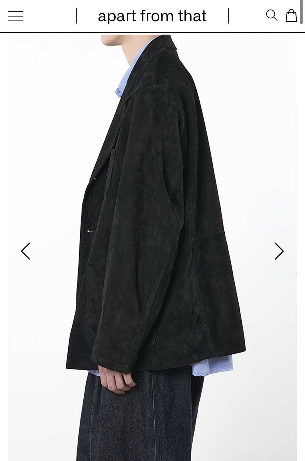 고트 스킨 레더 스포츠 자켓 M size 상품이미지3