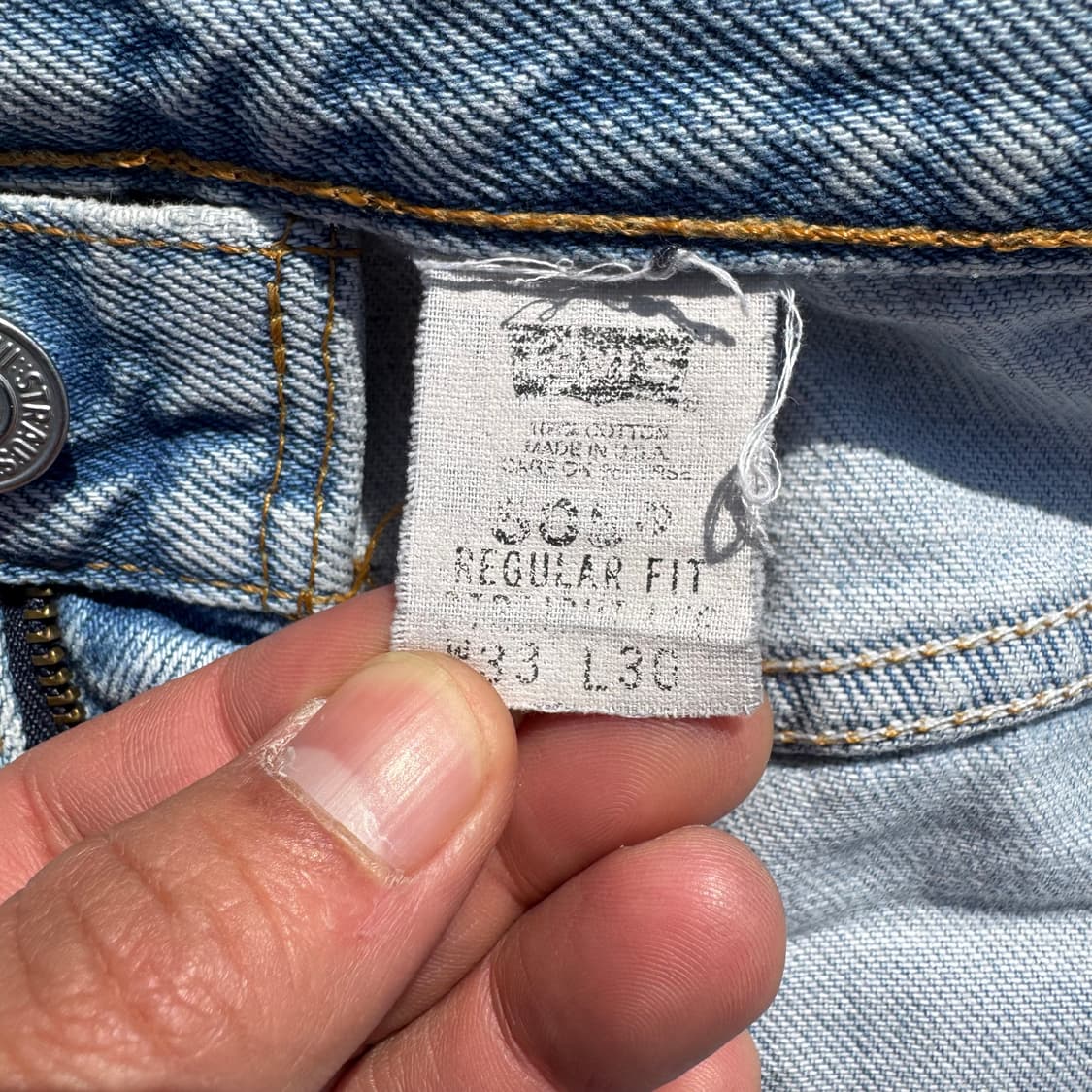 [32] 90s 리바이스 505 커스텀 데님 팬츠 상품이미지9