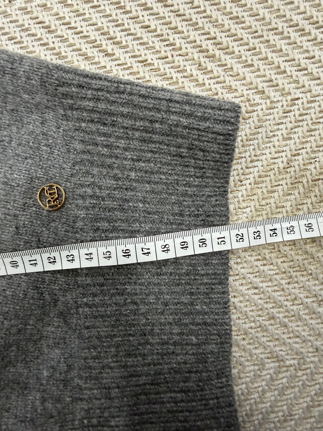 정품) 렉토 여성 회색 절개 니트 M 상품이미지10