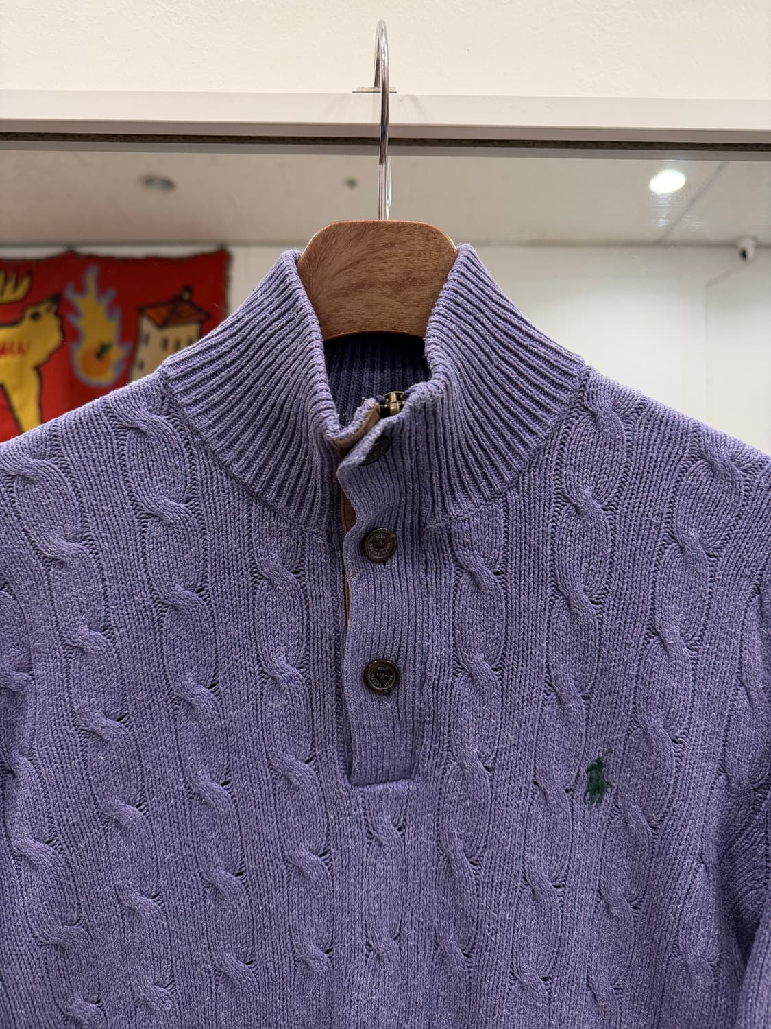 Polo ralph lauren 폴로 랄프로렌 하프넥 버튼 쿼터 니트 상품이미지2