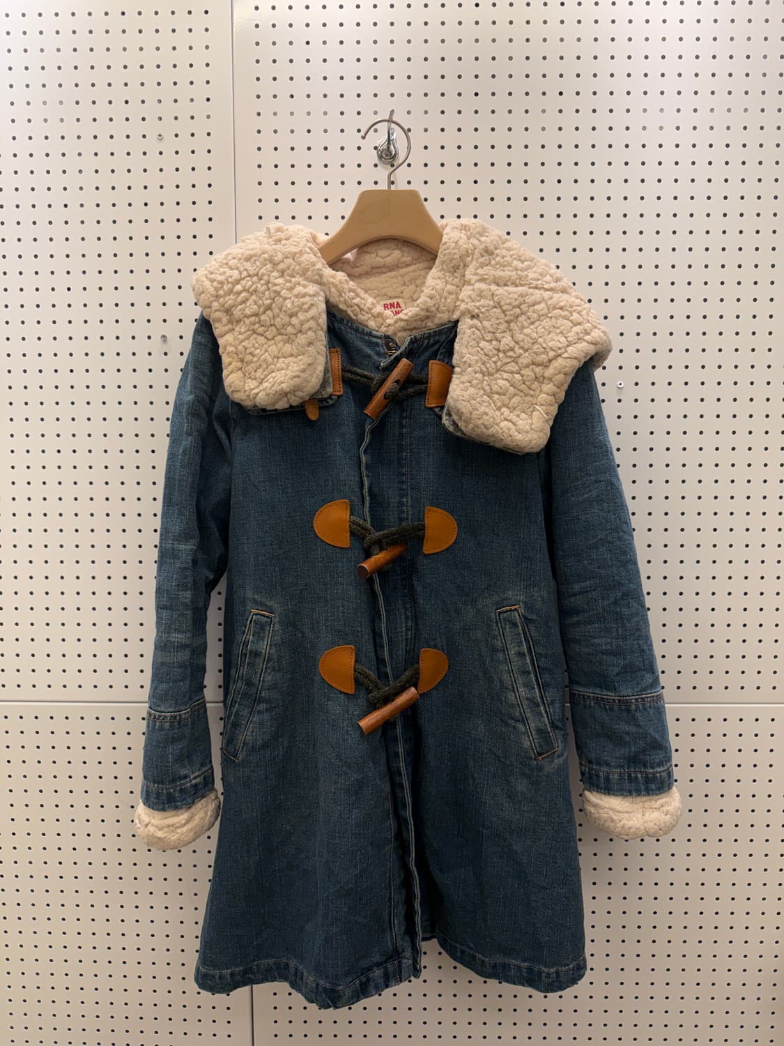 빈티지 데님 더플 코트 양털 안감 U398 상품이미지2
