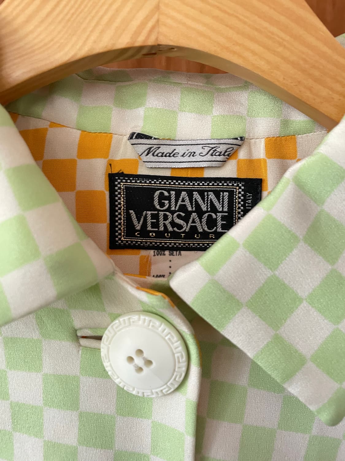 VERSACE checker board jacket 상품이미지5