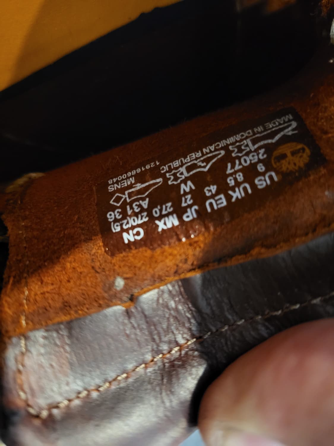 팀버랜드 보트화 브라운 남성9사이즈 270 상품이미지5