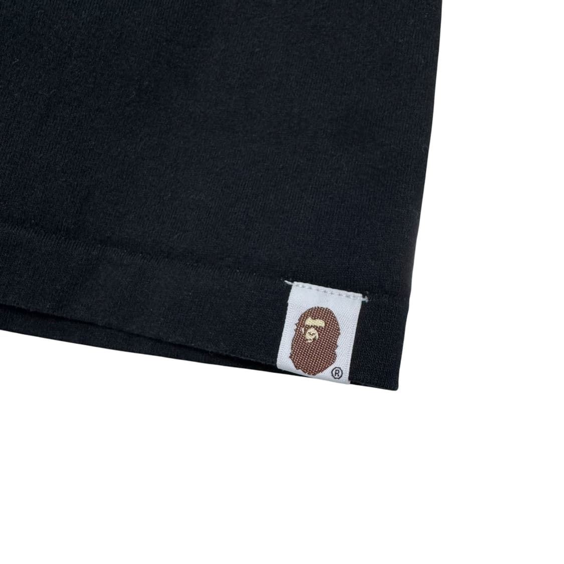 베이프 스몰로고 블랙 반팔티셔츠 상품이미지3