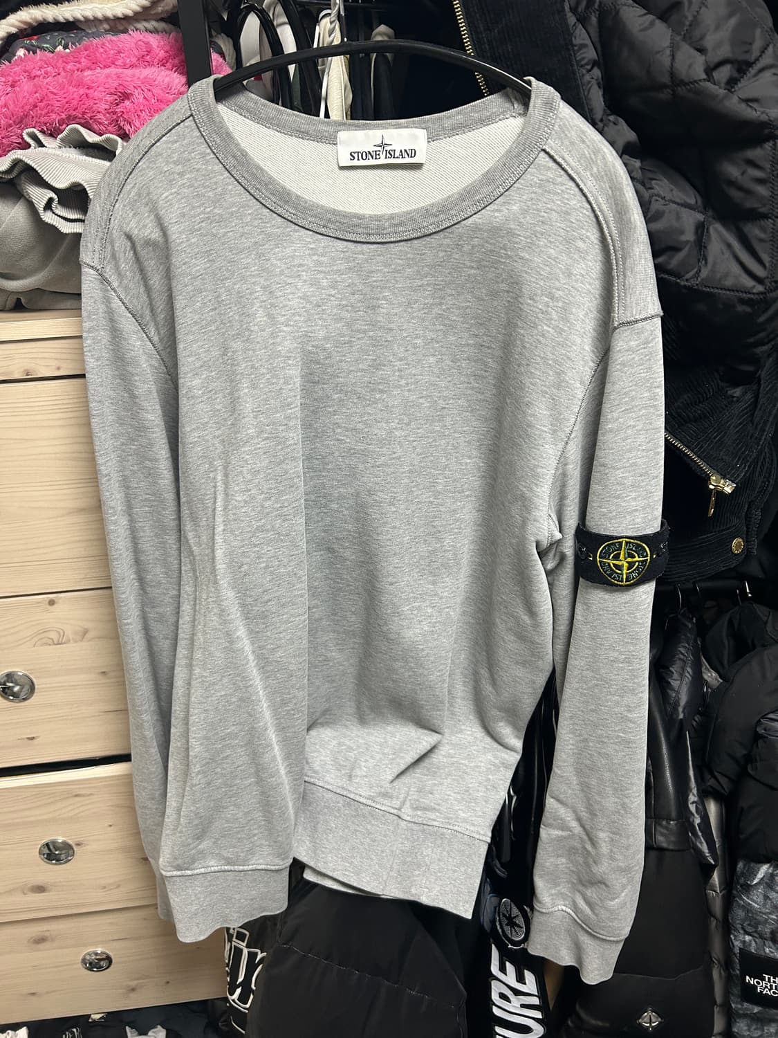 스톤 아일랜드 맨투맨 그레이 회색 라지 사이즈 L 상품이미지1