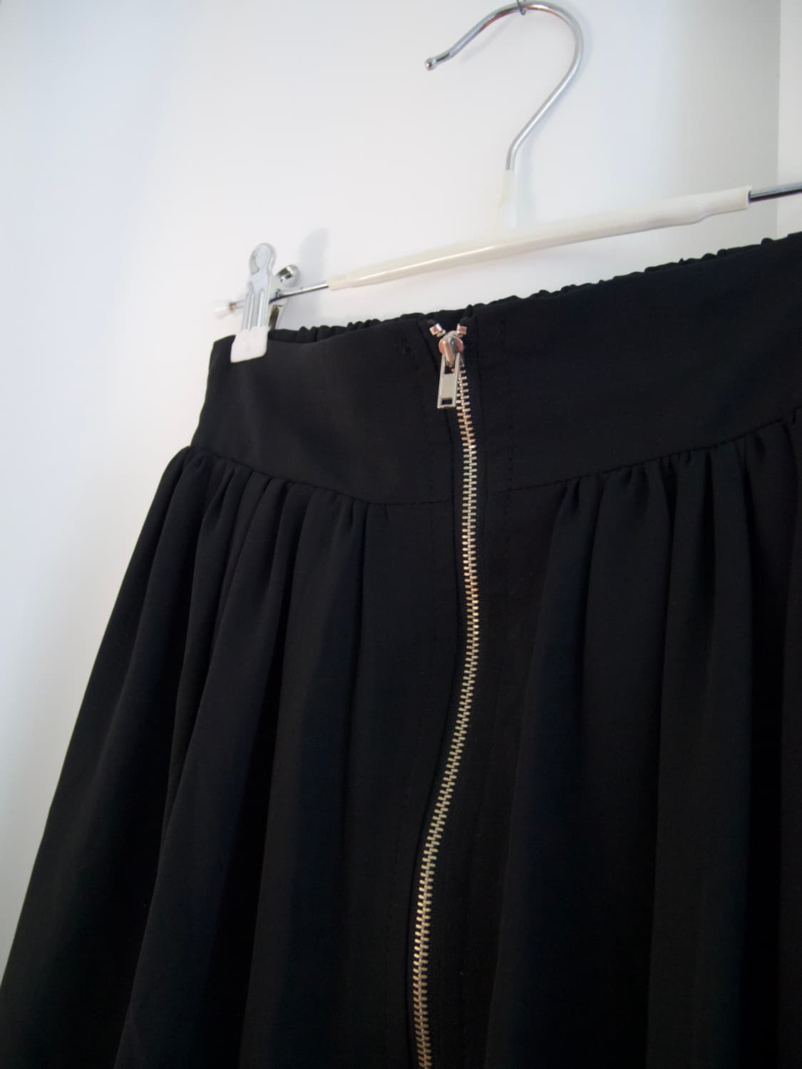 Drape zip unbalance skirt 상품이미지3