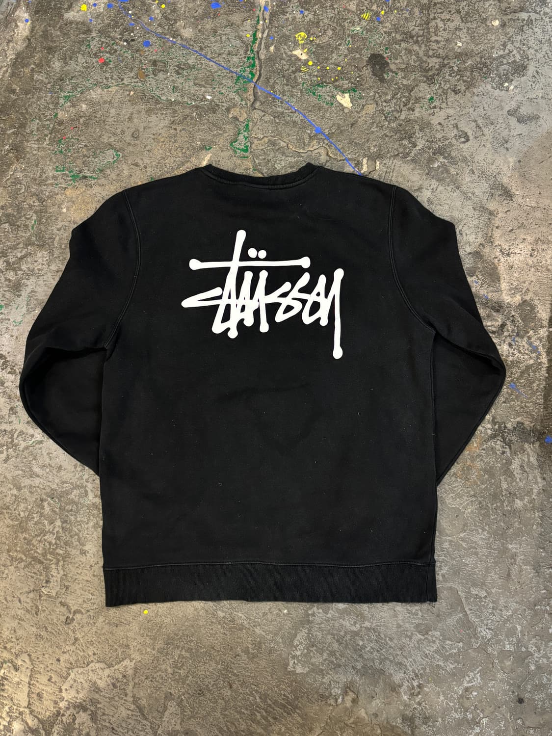 스투시 블랙 로고 맨투맨 상품이미지7