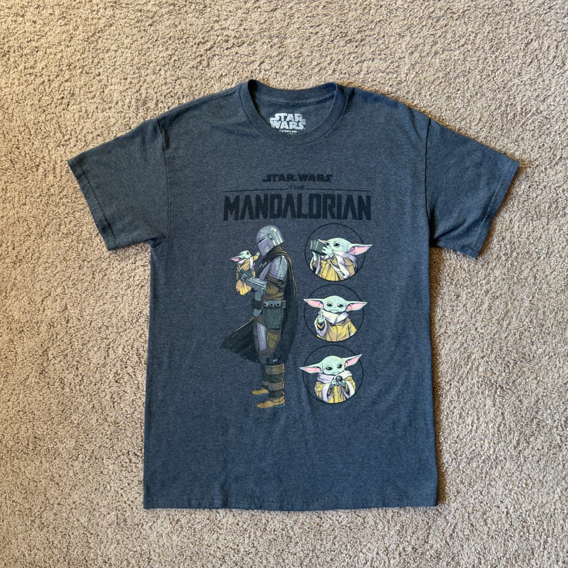 스타워즈 만달로리안 베이비요다 티셔츠 상품이미지1