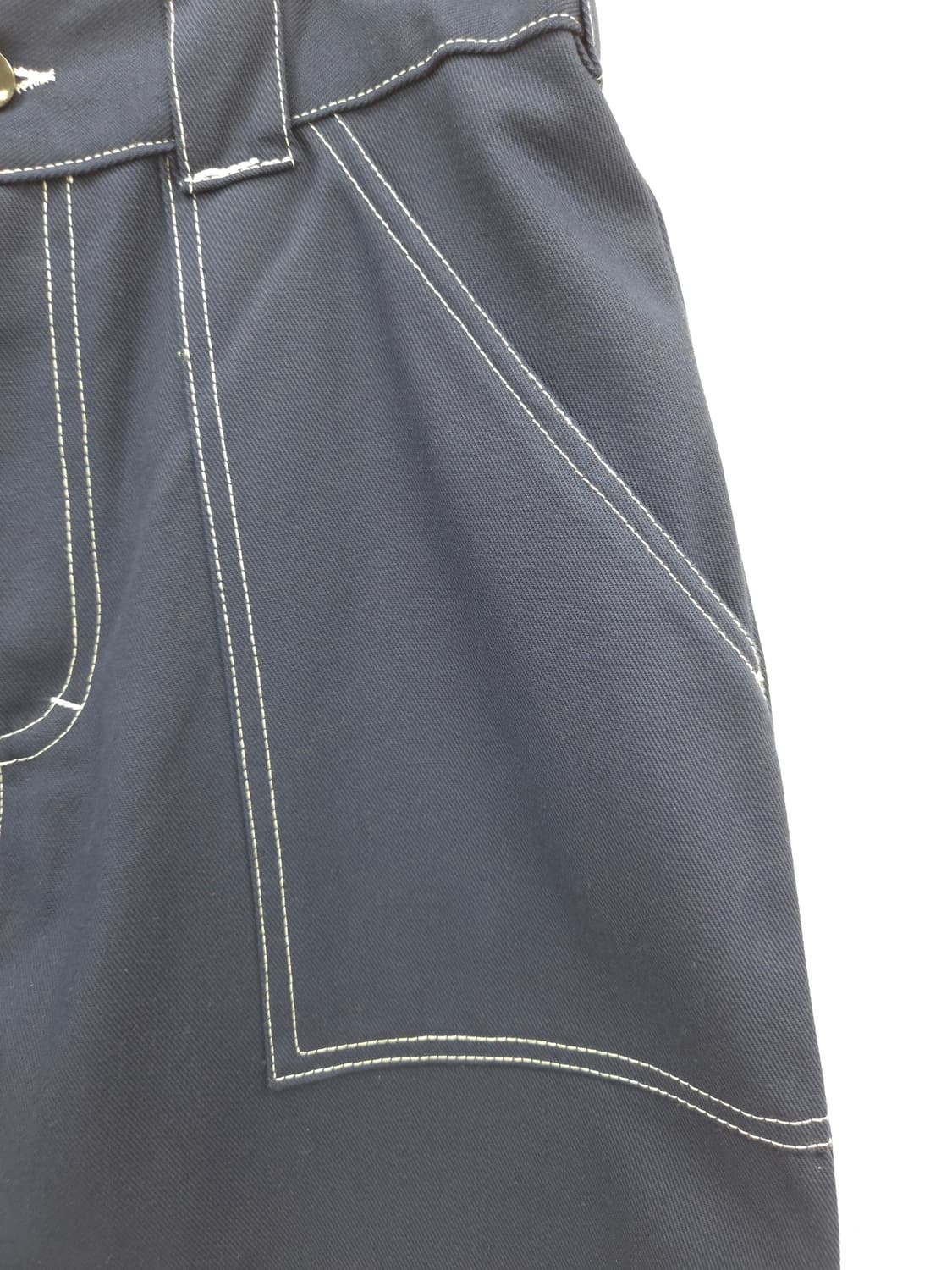 M [새상품] POETICCOLLECTIVE 네이비 스티치 와이드 팬츠 상품이미지4