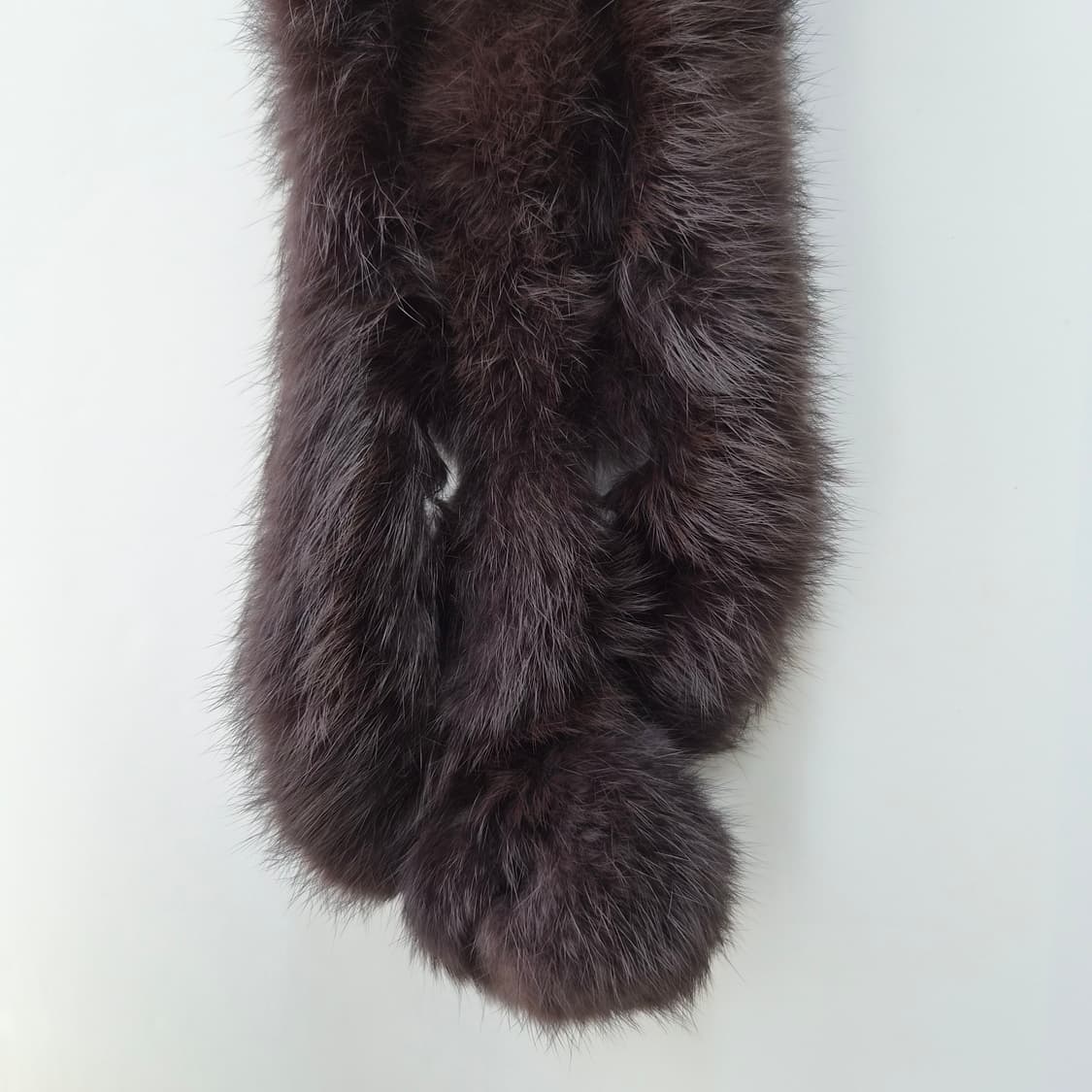 폭스퍼 브라운 방울 머플러 상품이미지7